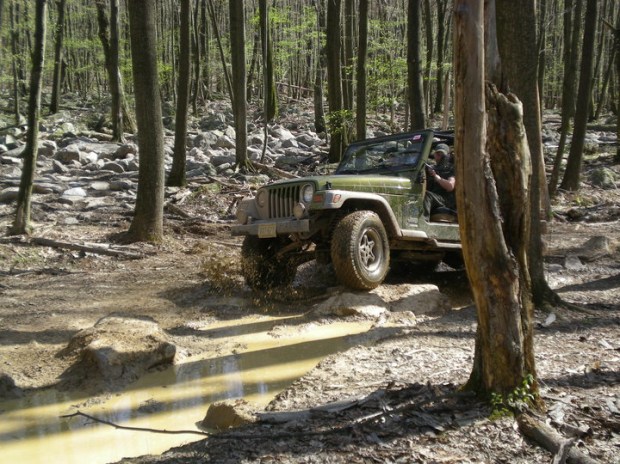 muddy jeep