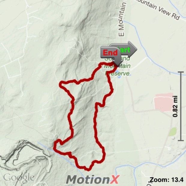 Sourland Mountain Preserve hike track